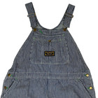 Vtg Washington Dee Cee Hickory Railroad Striped Overalls Sanforized Cutoff 40x21