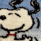 Vtg Snoopy Dancing Latch Hook Rug Peanuts Charles Schultz 30x20 Bath Mat decor
