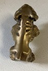 Vintage Solid Brass English Bulldog Gold Heavy Desk Paperweight Figurine 4   