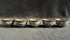 Vintage Japanese   tagaki Rengetsu Inspired Brushmark Calligraphy Pottery Cups