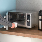 Stainless Steel Commercial Kitchen Restaurant Microwave With Dial Control 120v  