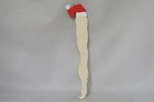 Vintage Santa Claus Hand Painted Wood Christmas Ornament - Folk Art Tall 10 5 