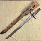 Original Wwii Japanese Type 30 Toyoda Bayonet Last Ditch Wood Scabbard Frog Ww2