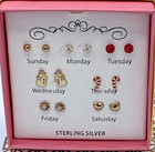 Macys 18k Gold Over Sterling 7-pc  Holiday Set With Cz Stud Earrings Nib  135