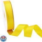 Baorjct Solid Color Satin Ribbon 1 Inch X 50 Yards Roll Daffodil Double Faced