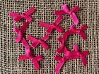 10pc Upick Satin Ribbon Bows Applique Embellishments- Scrapbook Dolls Sewing J73