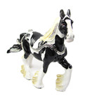 Gypsy Vanner Horse Hinged  Trinket   Jewelry Box Pewter Bejeweled Kingspoint 