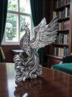 Phoenix Statue  Fantasy Shelf Desktop Display  Harry Potter Fawkes Flaming Bird