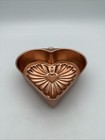 Copper Color  rose Gold  Vintage Jello Food Mold Heart Shape 3 Cup