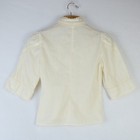 Vtg    70s Jessica   s Gunnies Gunne Sax Victorian High Neck Blouse Top Ivory Ecru M