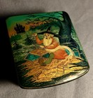 Vtg Mstera Russian Lacquer Box 1999yr