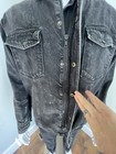 Z1r Denim Mens Denim Jacket Motorcycle Distressed Full Zip Tag Sz Lg