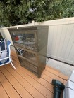Vintage Industrial Glass Metal Barrister Bookcase  Heavy Duty Working Great