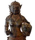 Antique Asian Metal Bronze Statue