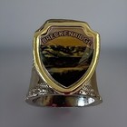 Colorado Breckenridge Collectible Thimble Silver Tone Travel Souvenir Mountains