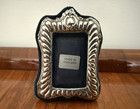 Vintage English Sterling Silver Repousse Photo Picture Frame London Hallmarks