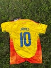 2024 Adidas Colombia Home Soccer Jersey James Rodriguez Men M