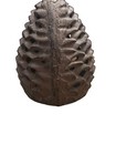 Vintage Cast Iron Lantern Brown Pinecone Tea Light Candle Holder Ring Handle