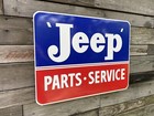 Antique Vintage Old Style Jeep Sign