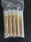 8 Large 5ml Vials Filled Full Of Big Gold Leaf Flakes  Lot Of 8