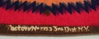 Antique Tobacco Felt Navajo Dollhouse Rug 5 1 2  X 3  Made In New York Usa Vtg