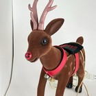 Vtg Motionettes Of Christmas Rudolph The Red Nosed Reindeer Head Moves Nose Glow