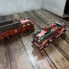 Vintage Red 10    Resin Fire Department Truck Figurine Fire Truck  