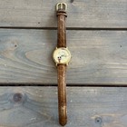 Vintage Disney Time Works Mickey Mouse Watch Leather Band Needs Battery
