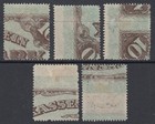 Latvia 1921 Surcharge In Figures Set  x5  Used  id 471 d66588 