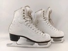 Riedell Silver Star Matrix Legacy Figure Ice Skates Womens 5 5 White Made In Usa