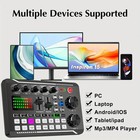 Condenser Microphone Podcast Equipment Bundle Studio Recording Kit Music Mixer