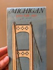 Vintage State Of Michigan Highway Map And Sites From 1971  Official Govt Map