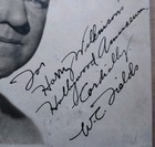 W c Fields Signed Vintage Photograph - W  Coa - Rare