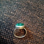Vintage Handmade Native American Navajo Sterling Silver Jadeite 