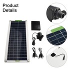 50w Solar Panel Solar Powered Water Pump Kit 800l h Dc12v Water Fountain Pump