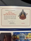 1981 Space Shuttle Columbia Official 14k Gold Coin And Stamps Deluxe Edition 