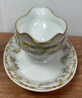 Theodore Haviland Limoges France Gravy Boat W attached Underplate
