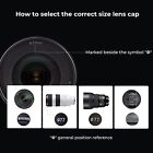 K f Concept 62mm Snap-on Center Pinch Lens Cap With Anti-loss Keeper Leash Nikon