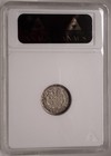 1853 Arrows Seated Half Dime Anacs Au55 Gen 6 Soapbox Toning Old Holder