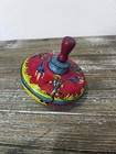 Vtg 1950-60   s Tin Spinning Top Toy  Rocket Ship Space Astronaut Ohio Art Litho