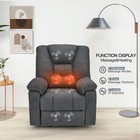 Power Lift Massage Recliner Chair For Elderly Electric Heated Fabric Sofa