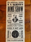 B  A  Bamber s Dime Show Magic Lantern Stereoptical Electricity 1880s Broadside