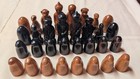 Vintage Native Alaskan Hand Carved Wood Chess Set