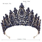9 8cm Tall Large Crystal Pageant Wedding Queen Princess Tiara Crown For Women
