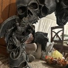 Discontinued Dragon Skull Mirror- Mirror- Skulls- Dragons- Goth- Bikers- Occult