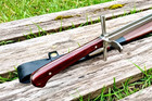 Hand Forged Medieval Messer Sword  Carbon Steel Decorative Replica  Leather Wrap