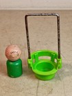 Vtg  Fisher Price Little People 1963 Amusement Park Swing Ride Replacement Chair