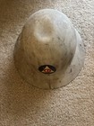 Vintage Civil Defense Helmet White Cd Logo Collectible Historical Militaria