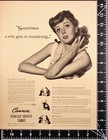 1942 Cannon Percale Sheets Pretty Woman Vintage Print Ad