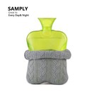 2l Hot Water Bottle Rubber Hot Compress Cold Therapy For Headache Cramps